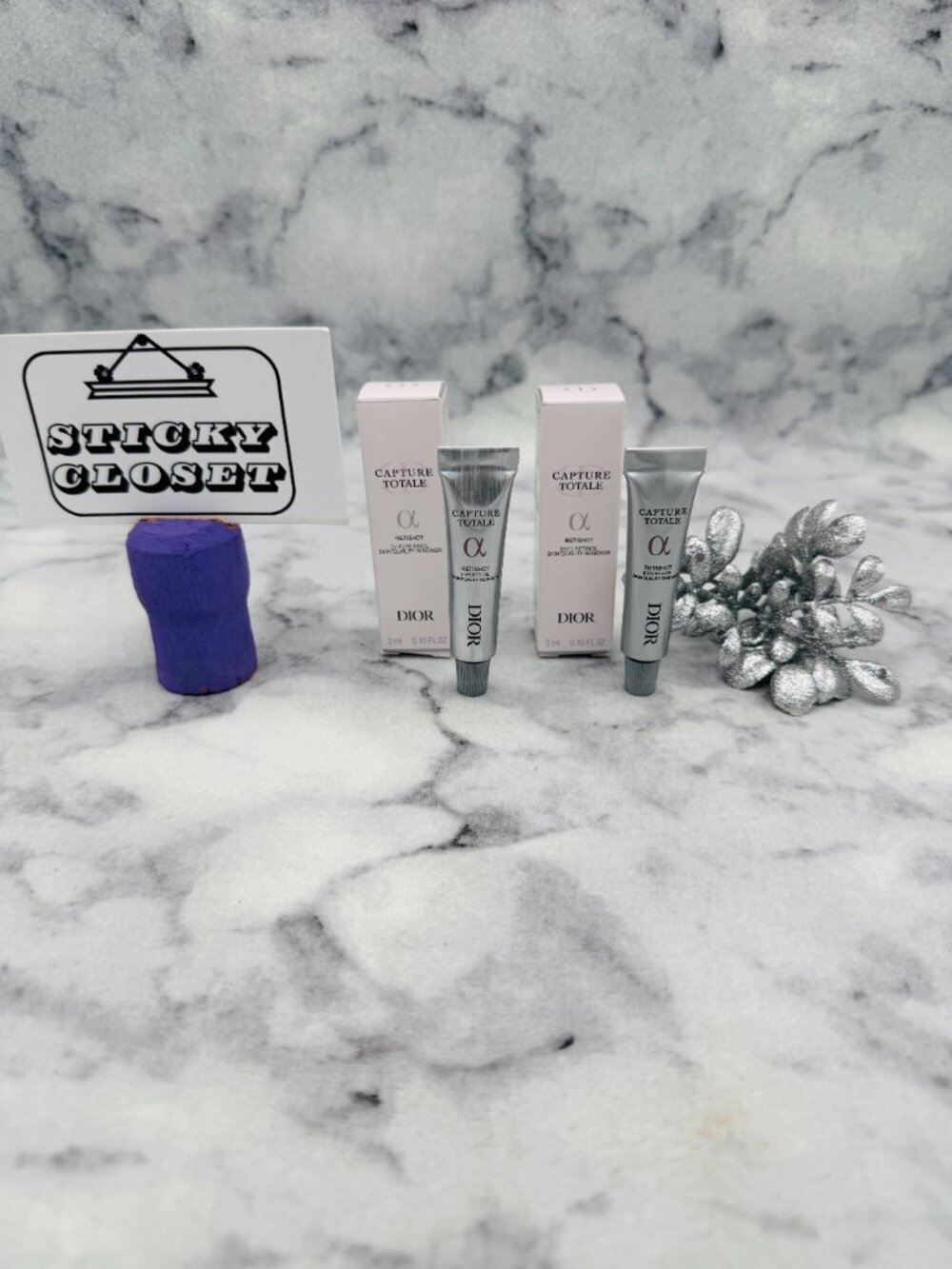 DIOR Skincare Set,Capture Totale Retinol Skin Quality Renewer Mini-2pc-BOXED-NEW